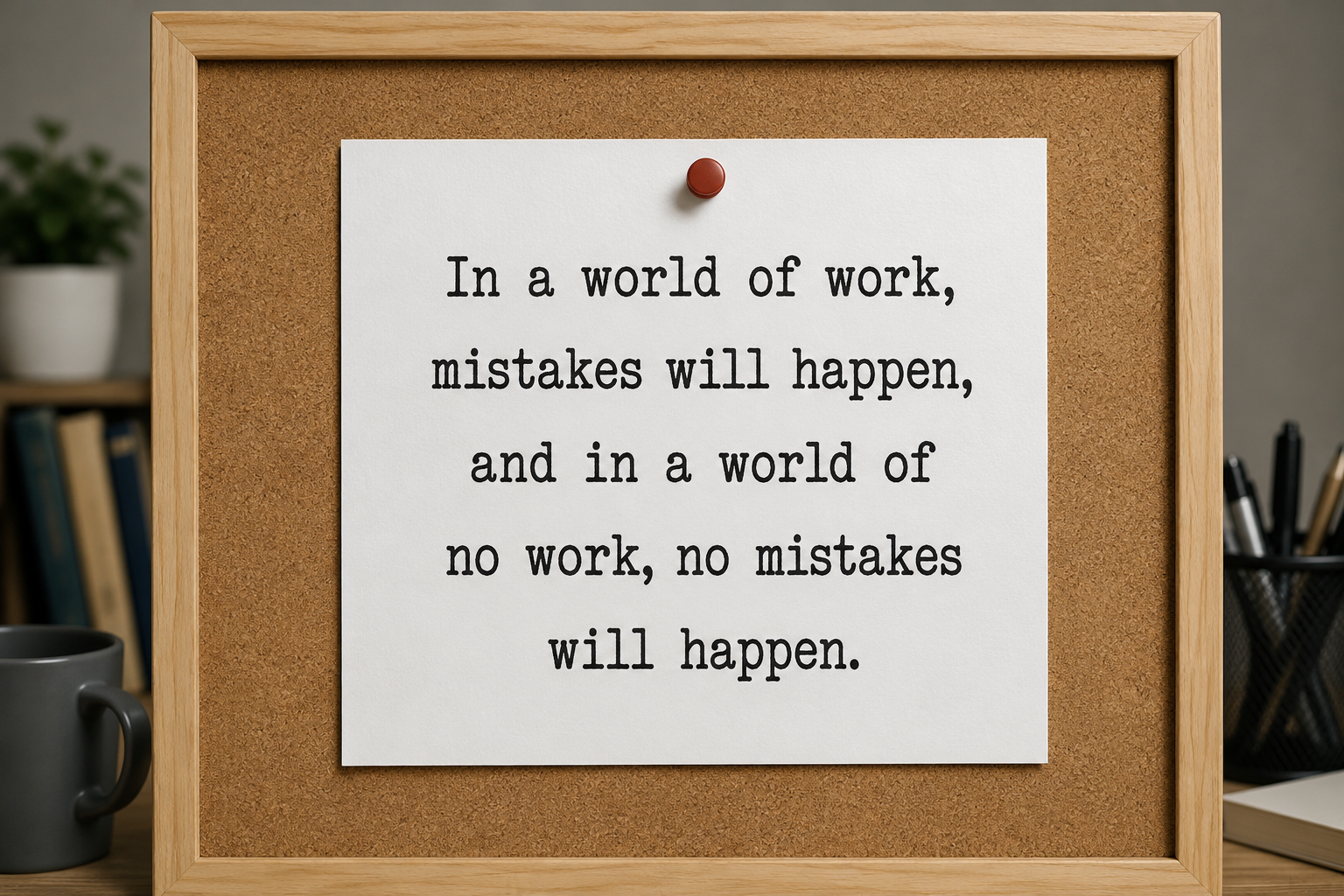 Work and Mistakes (Anecdote No. 1930)